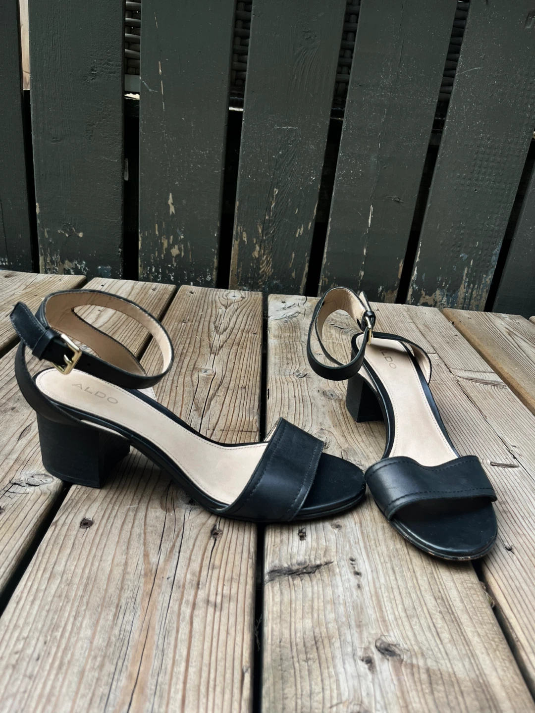 Black Strappy High Heels