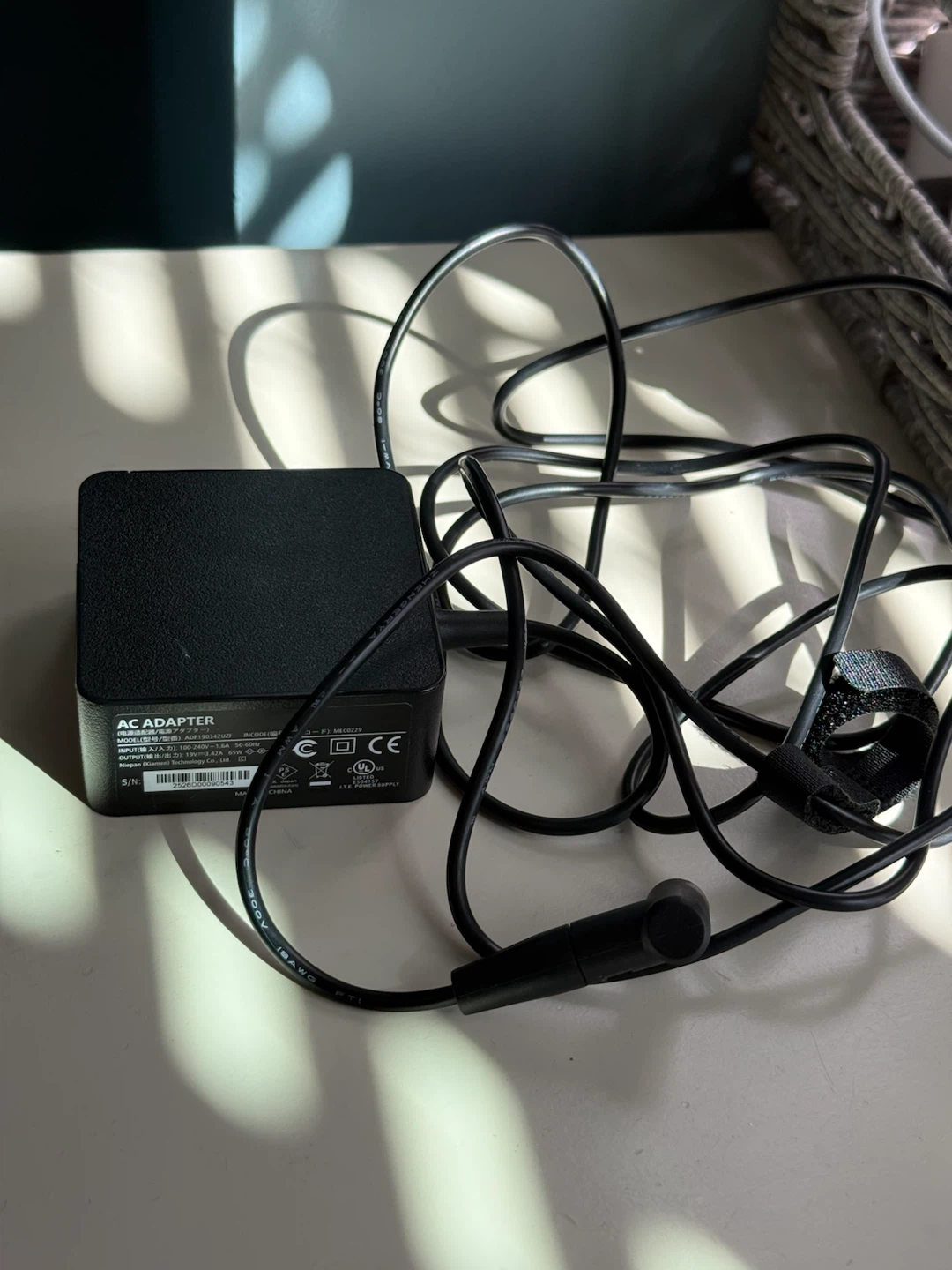 AC Adapter/Charger – 19V 3.42A 65W – Like New
