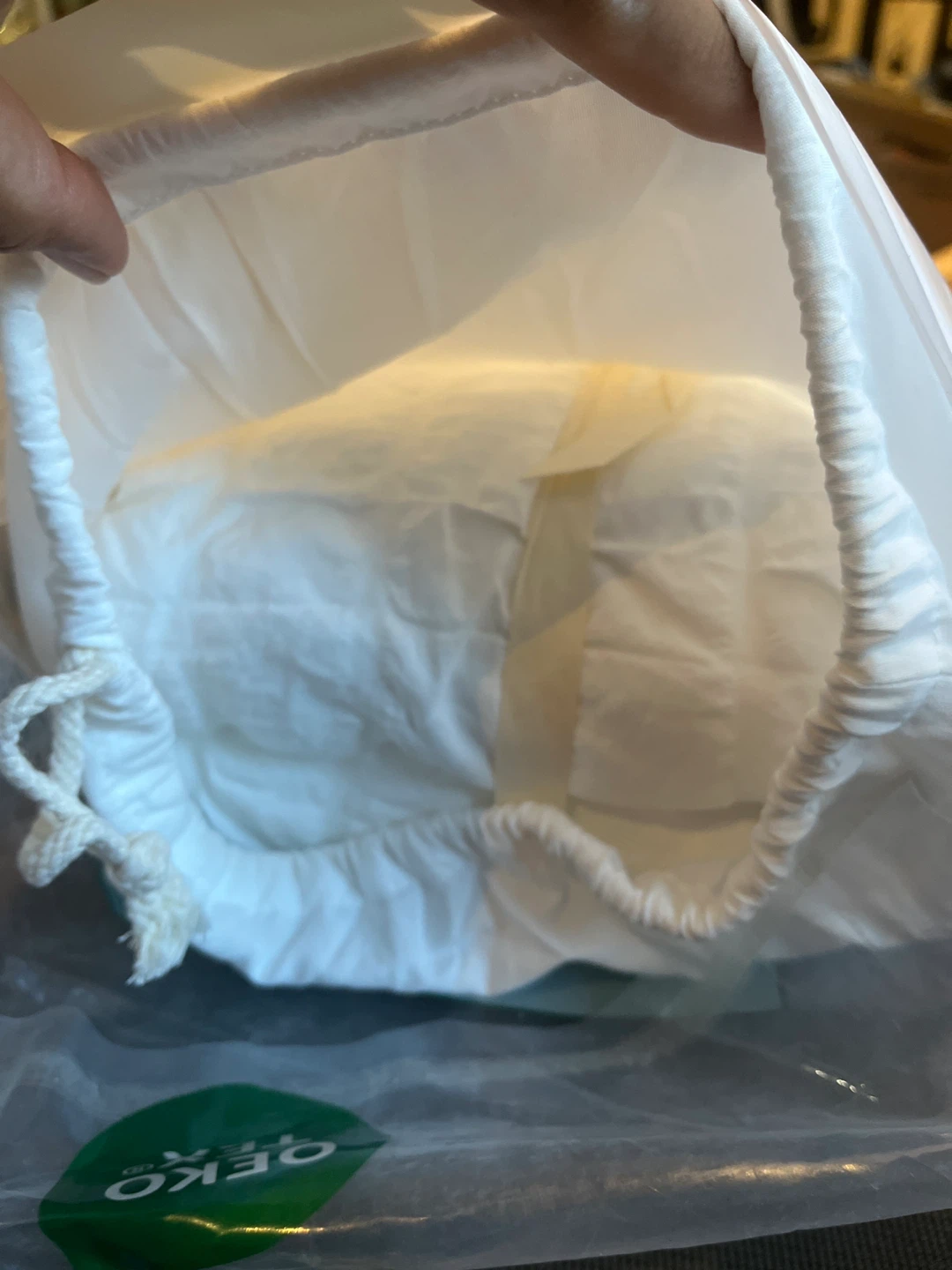 White Seersucker KING size Duvet Cover Set - photo 2
