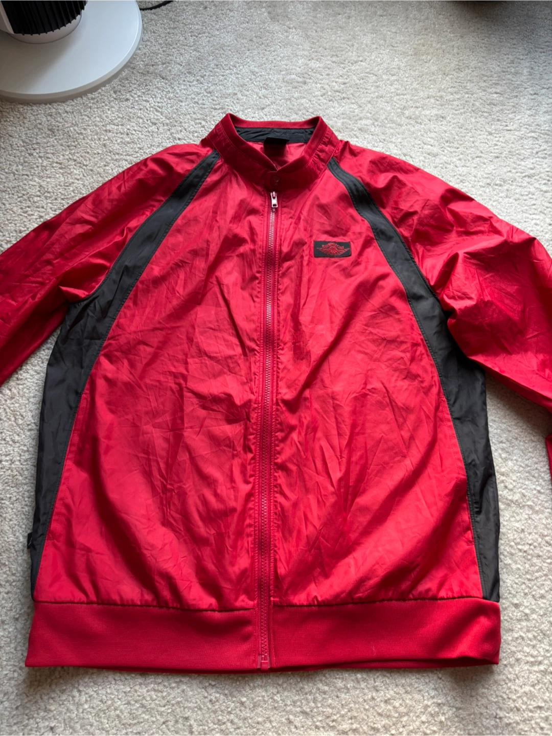 Air Jordan Red and Black Full Zip Track Jacket