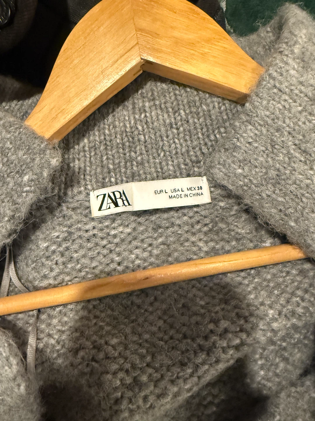 Zara knitted long jacket size large