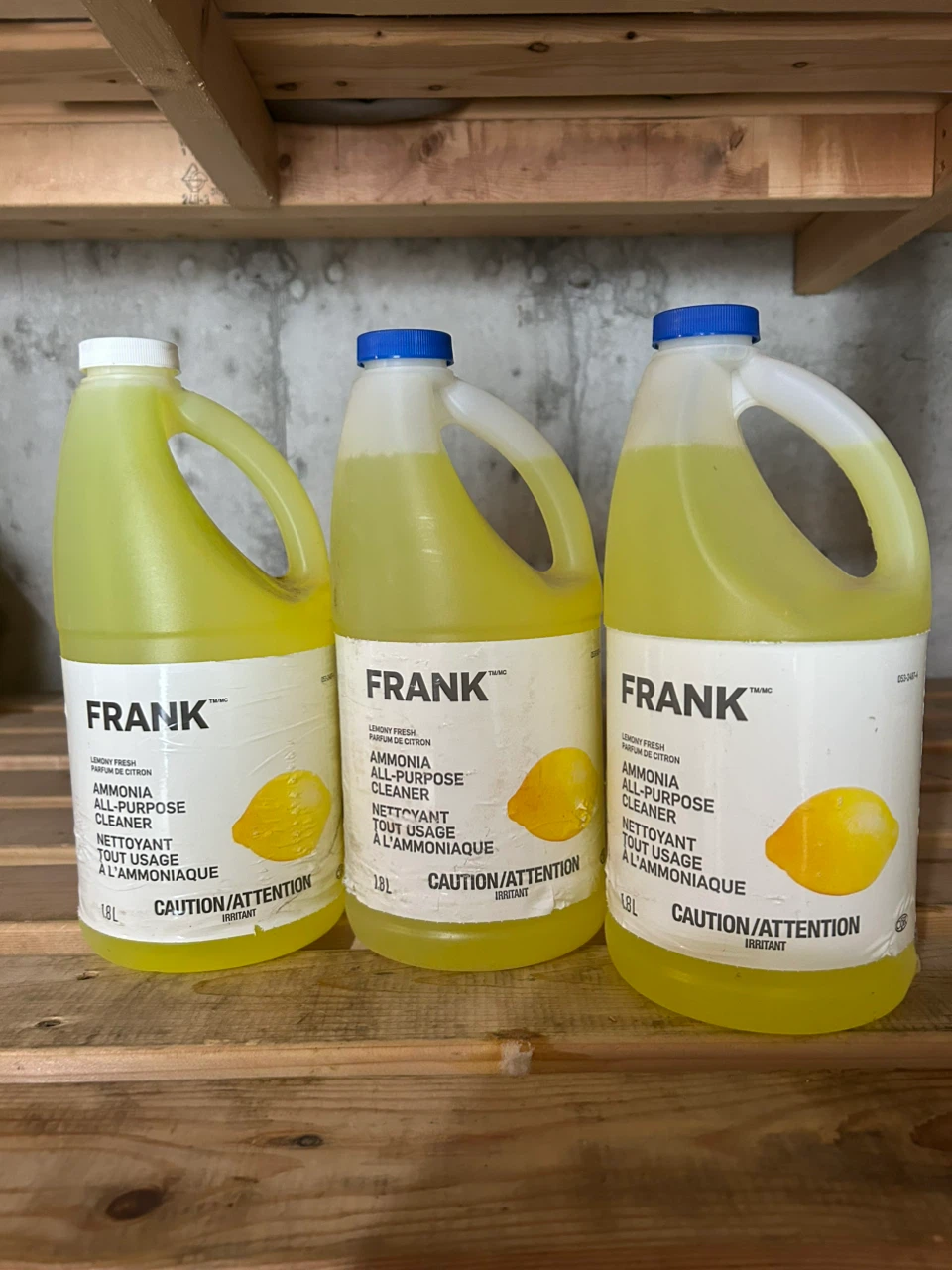 Goldex and Frank Lemon Ammonia Cleaners