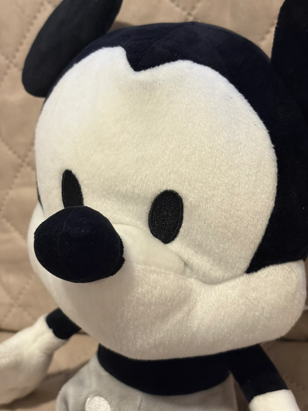 Disney Baby Mickey Mouse Black White Plush by Lambs & Ivy - photo 5