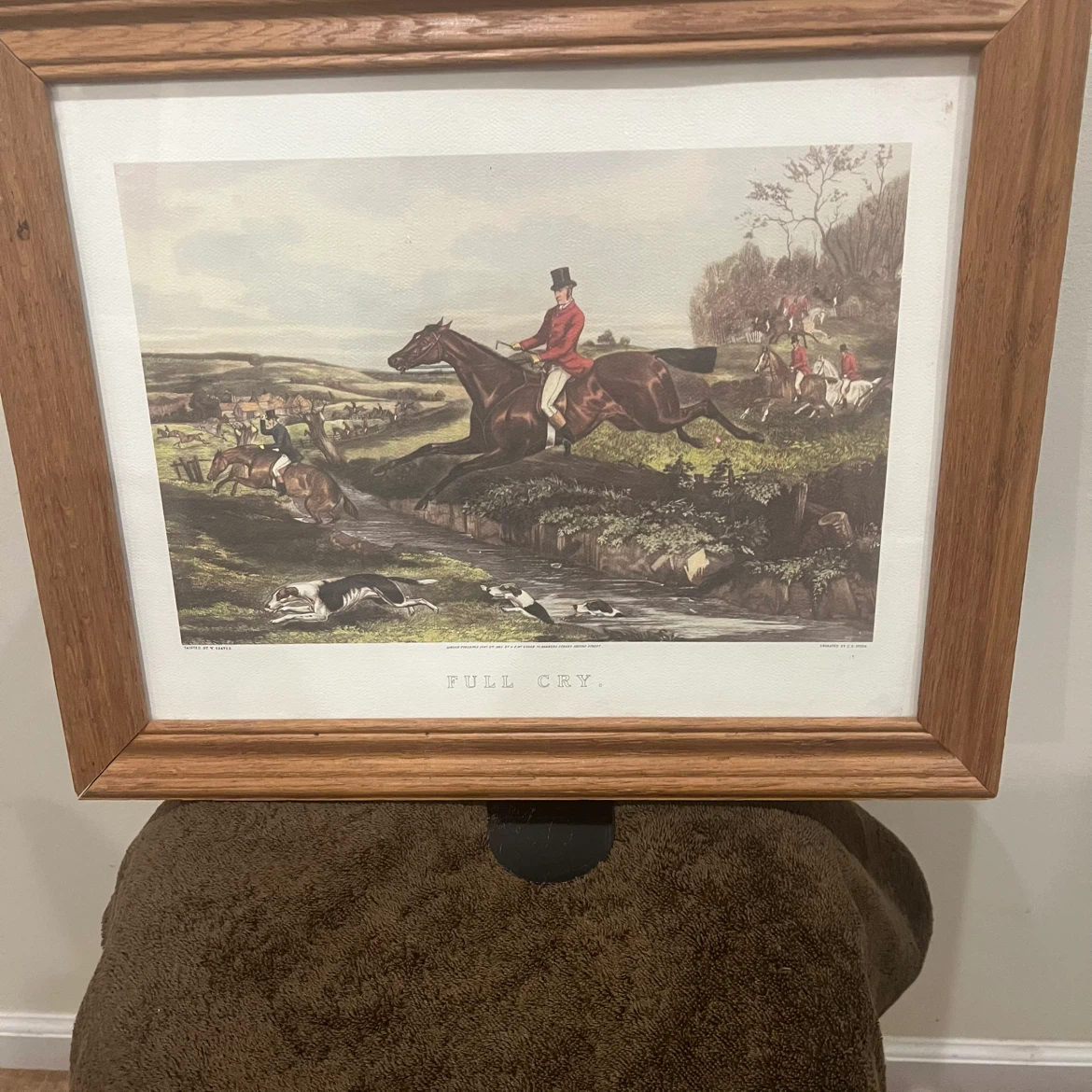 Full Cry Framed Hunting Print