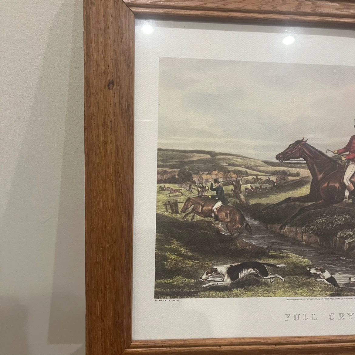 Full Cry Framed Hunting Print - photo 2