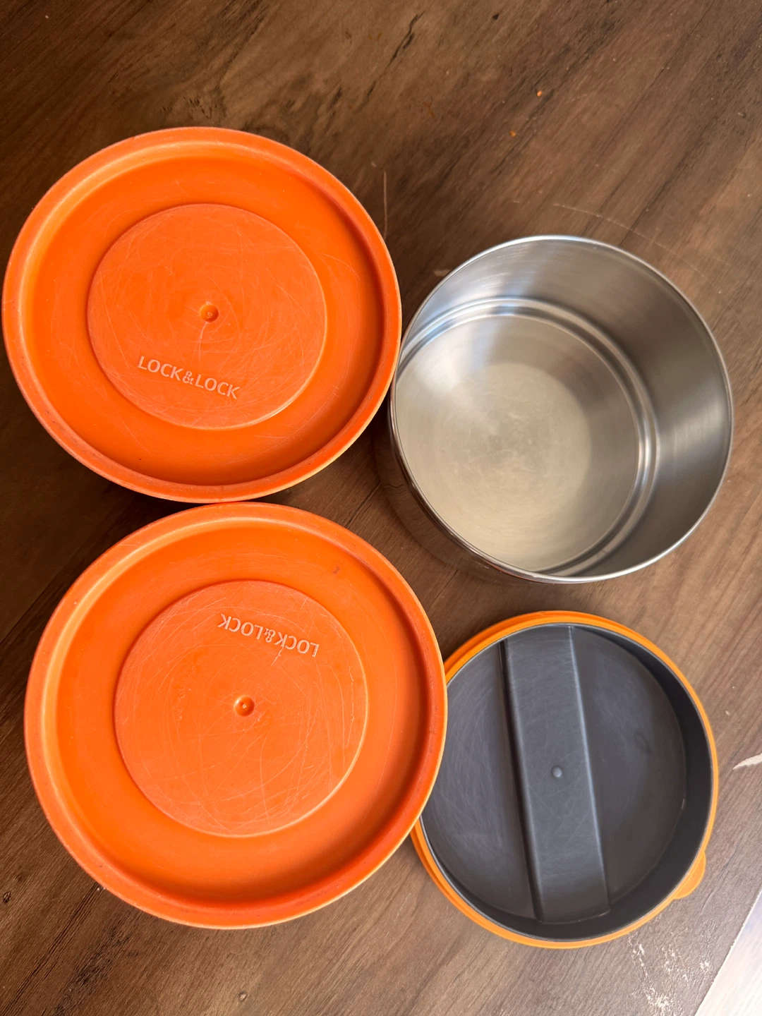 Lock & Lock Stainless Steel Stackable Containers