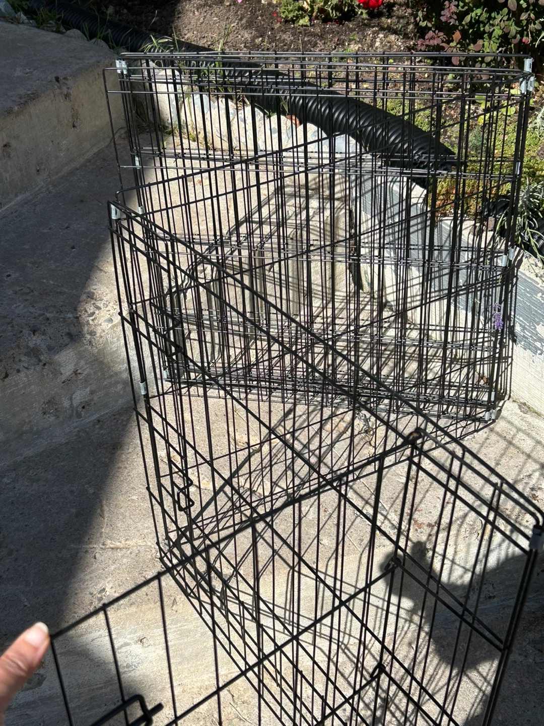 Black Metal Pet Playpen - photo 2