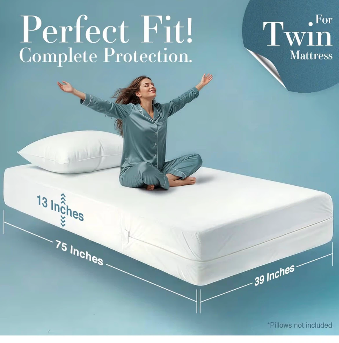 Utopia Bedding Twin Mattress Encasement 2 Pack - photo 2