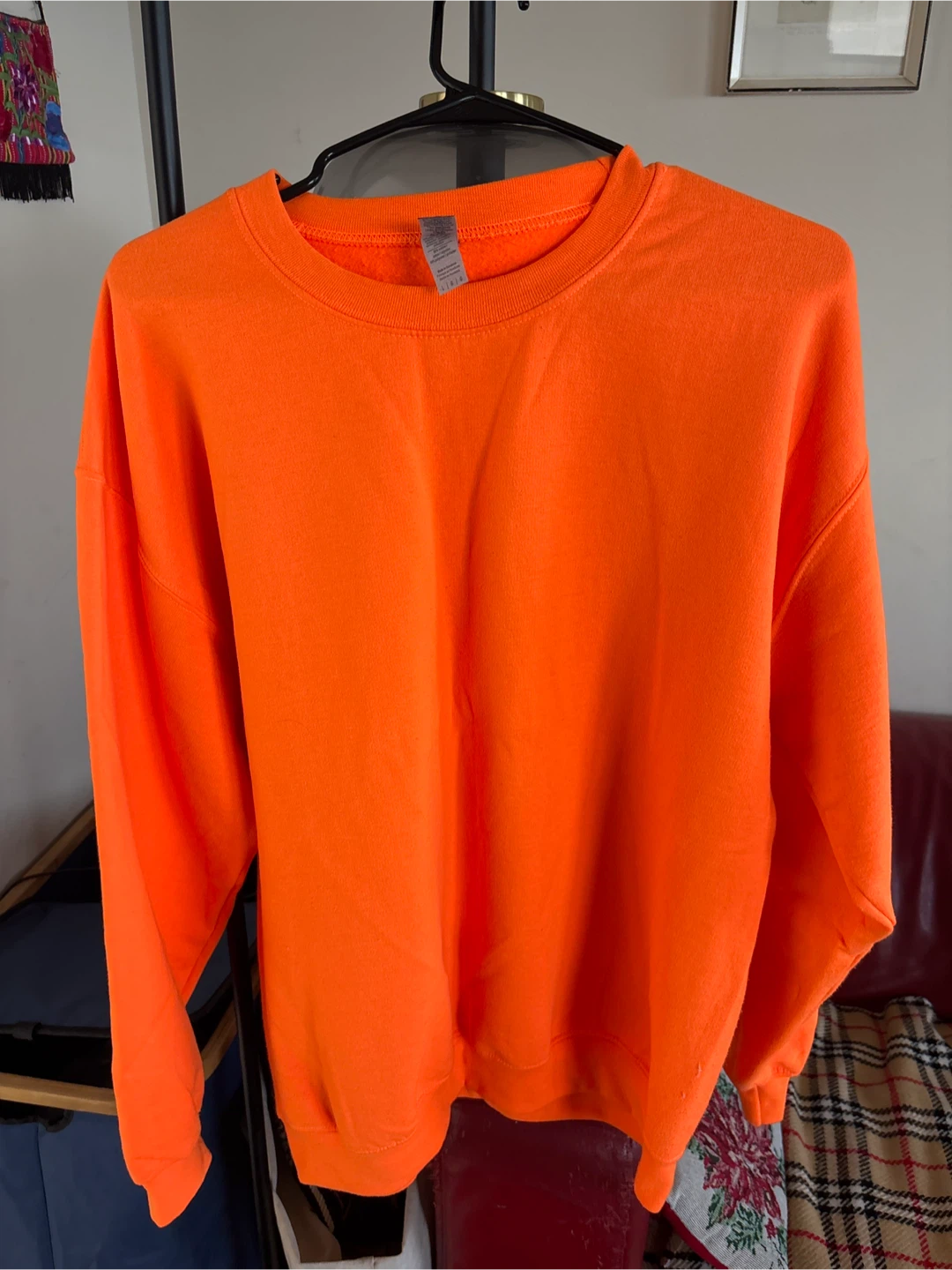 Gildan Bright Orange Crewneck Sweatshirt