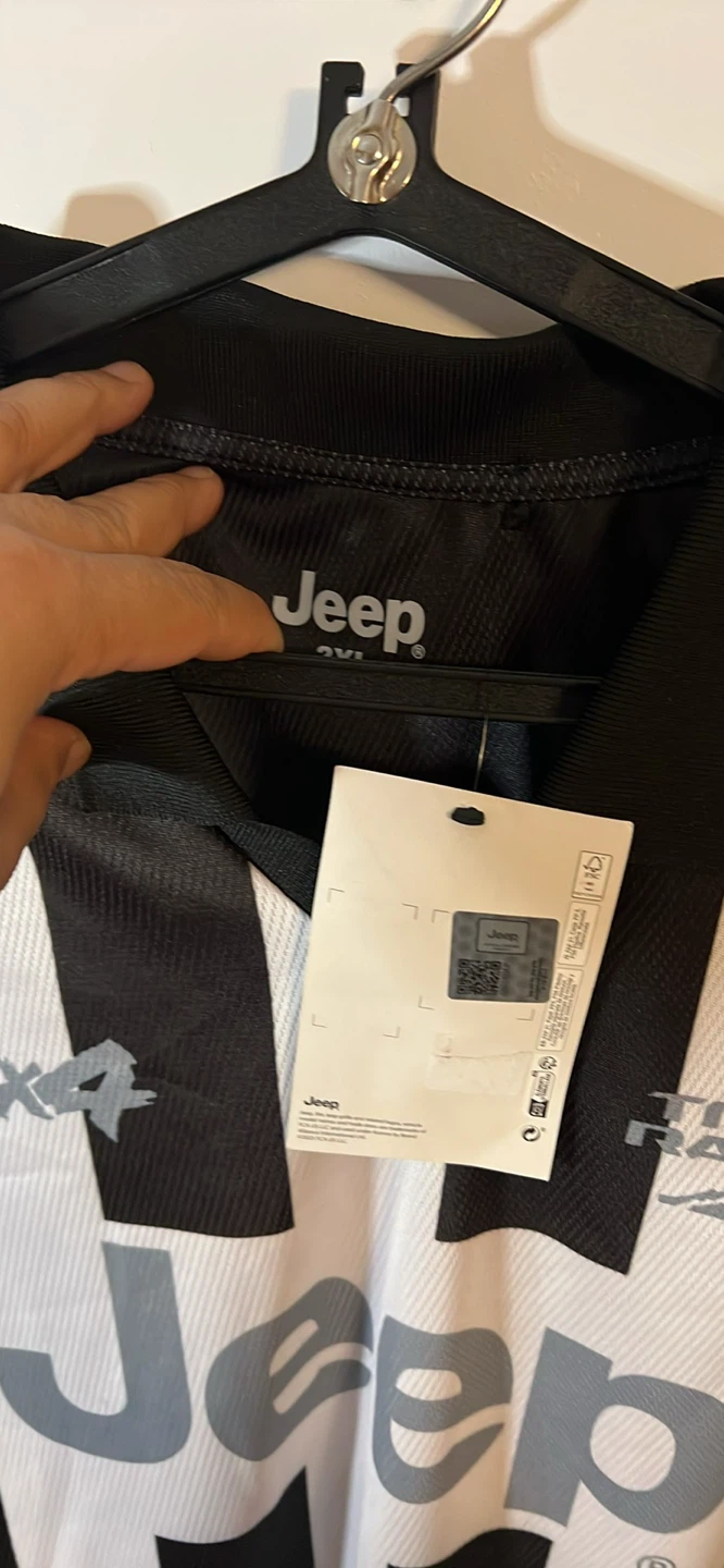 New Jeep Trail Rated Polo Shirt Black White - photo 4