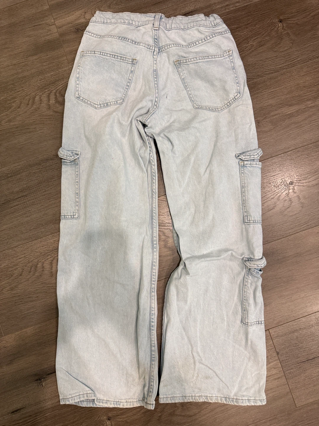 H&M Wide Leg Cargo Jeans Girls size 13-14 - photo 3