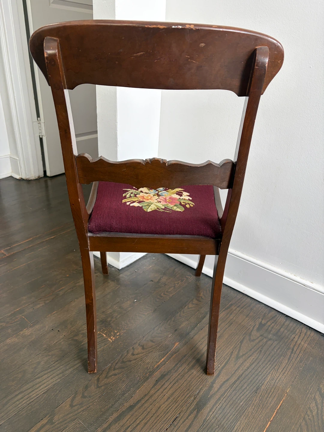 Vintage Needlepoint Chair - photo 2
