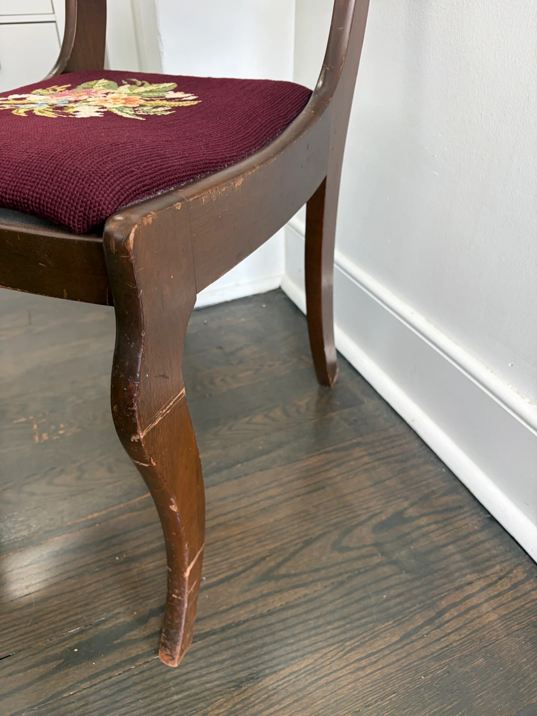 Vintage Needlepoint Chair - photo 5