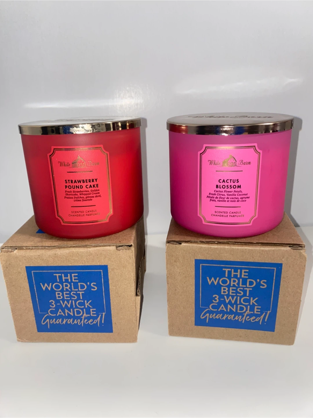 NEW! White Barn 3-Wick Candles