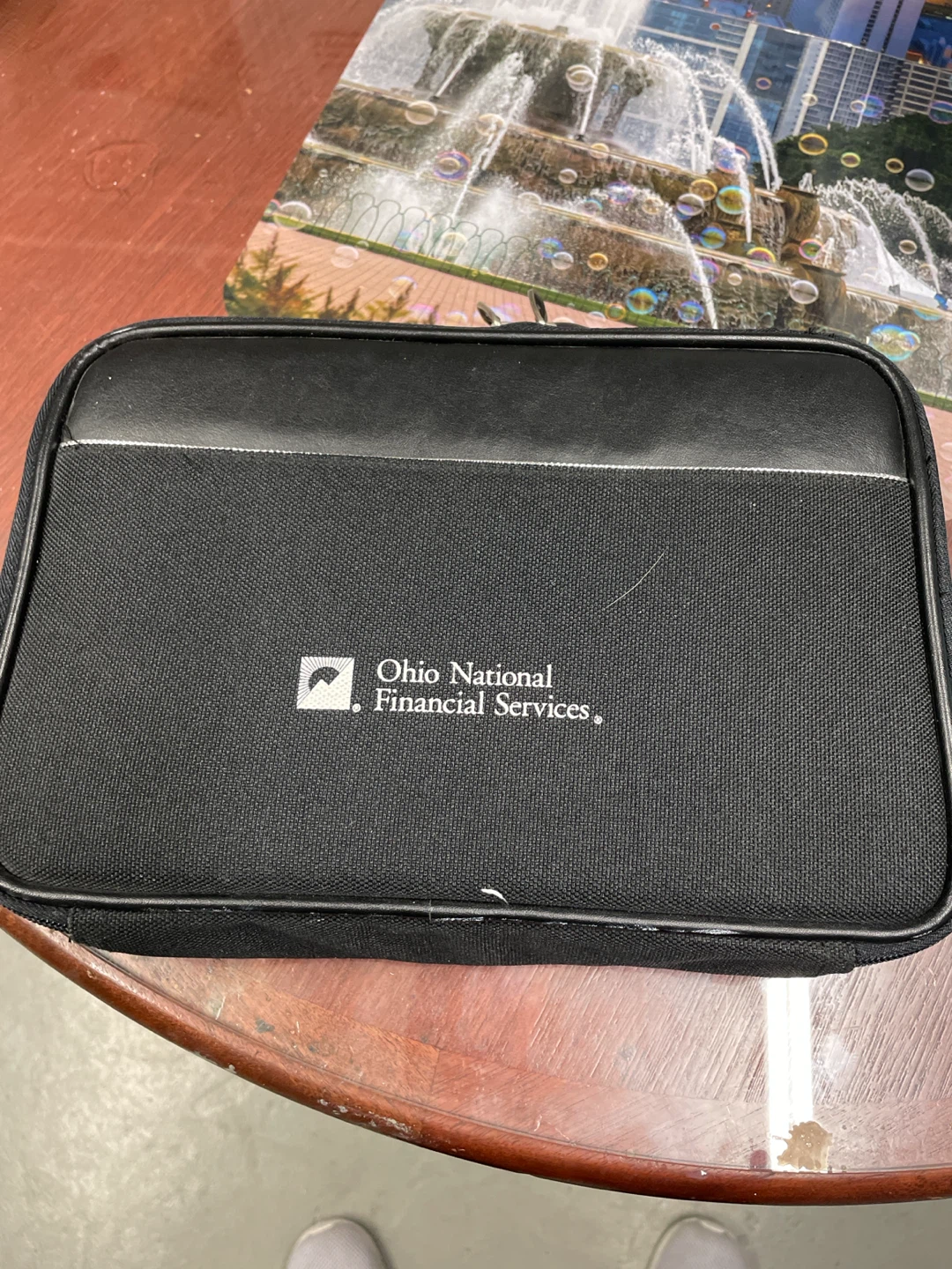 Ohio National Financial Services Black Zippered Case