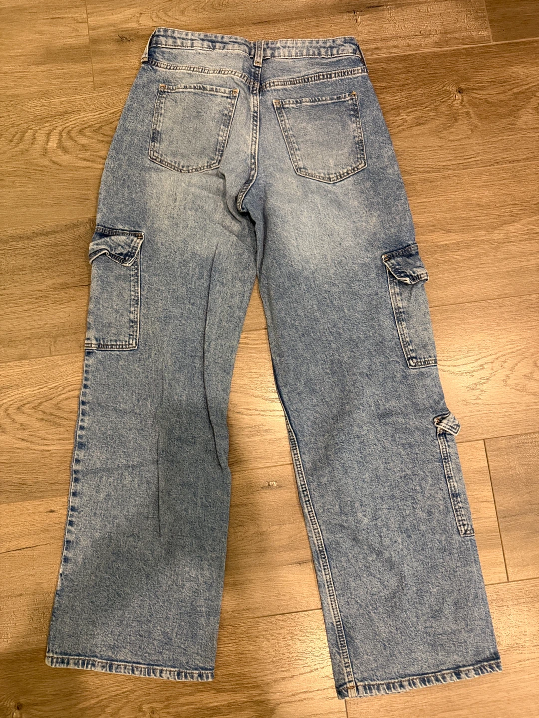 H&M Wide Leg Low Waist Girls Cargo Jeans - photo 4