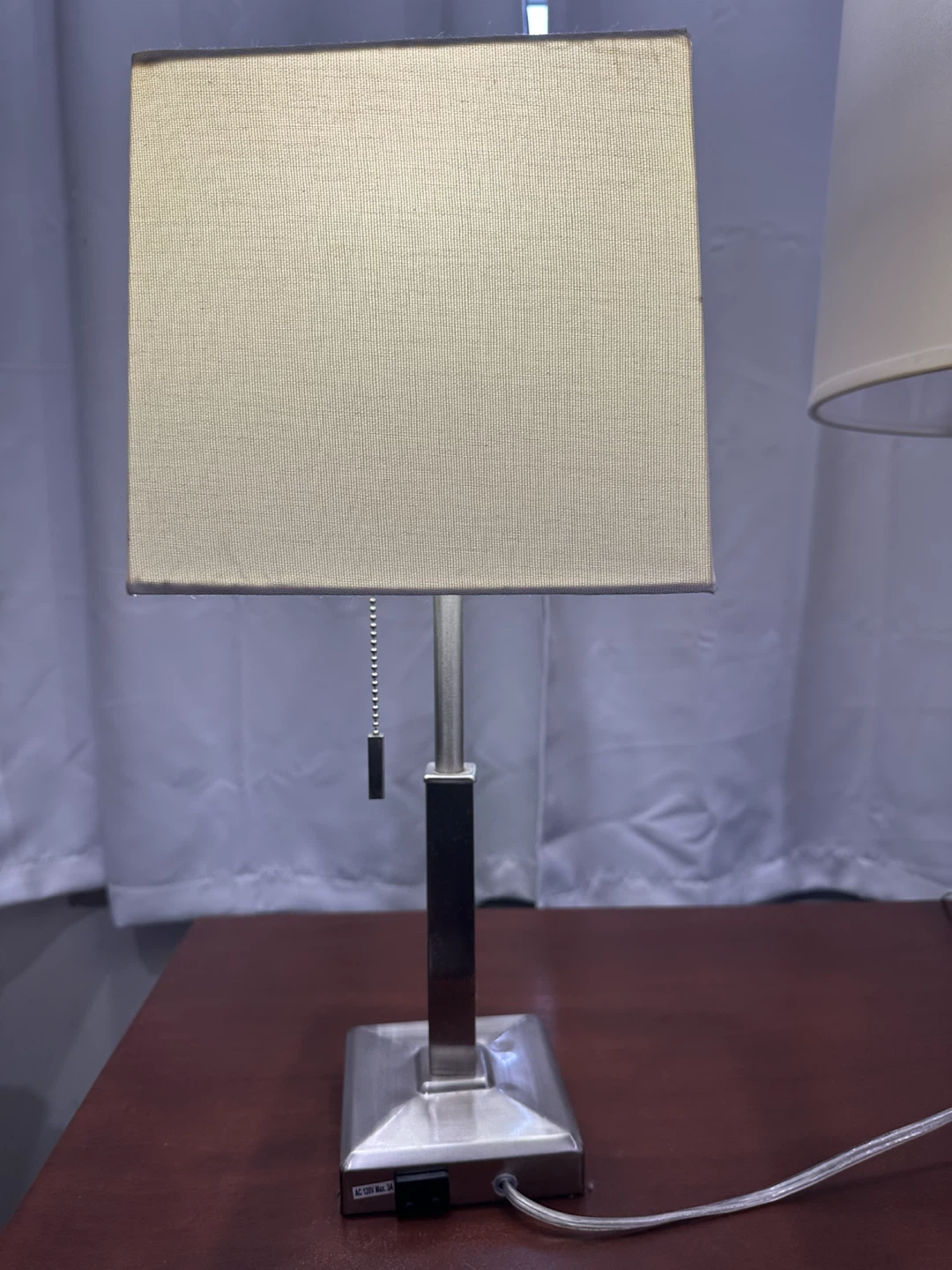 Table Lamp with Power Outlet