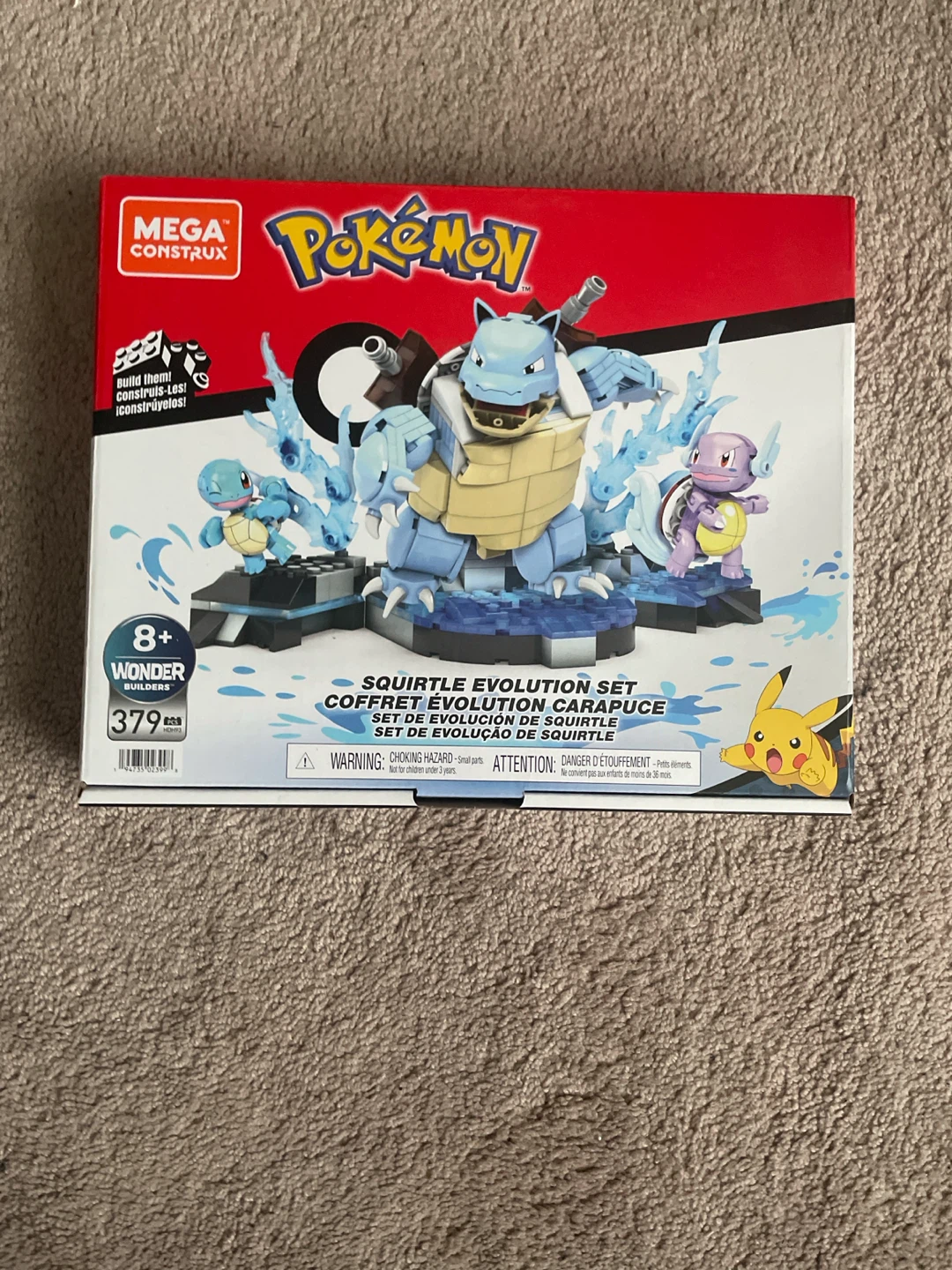 Mega Construx Pokemon Squirtle Evolution Set
