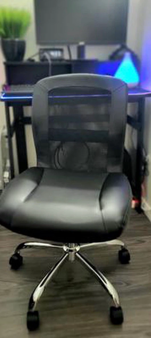 Black mesh office chair