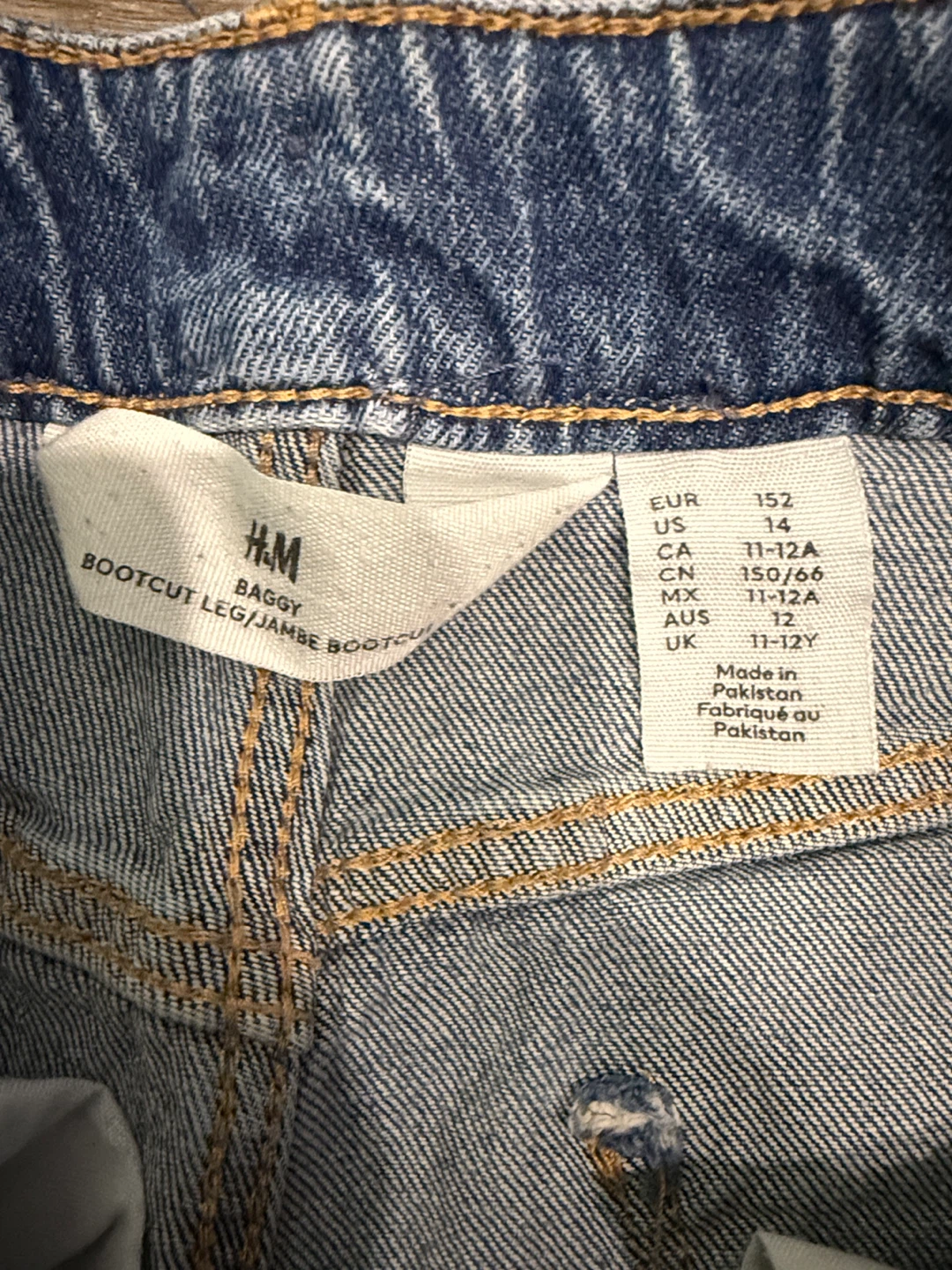 H&M Baggy Bootcut Jeans 11-12Y kids - photo 2