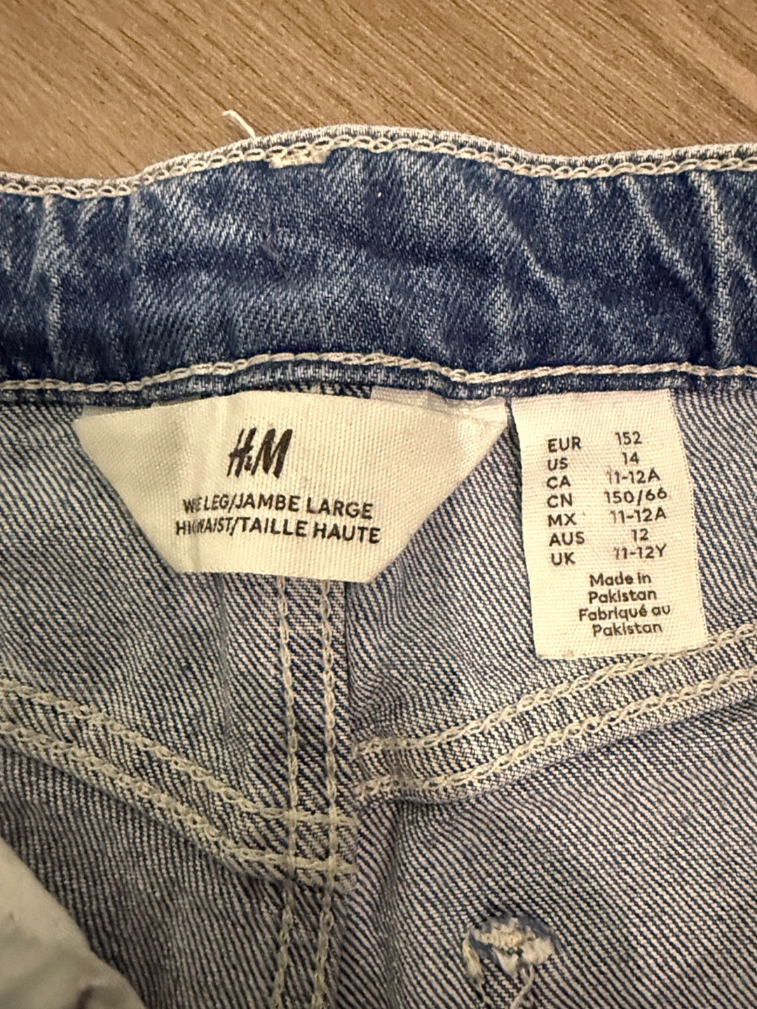 H&M Wide Leg High Waist Jeans girls - photo 2