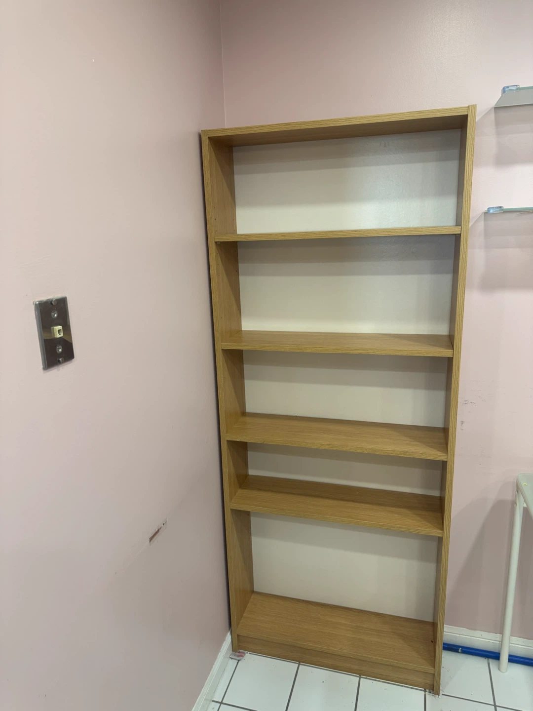 Oak Veneer Tall Bookshelf