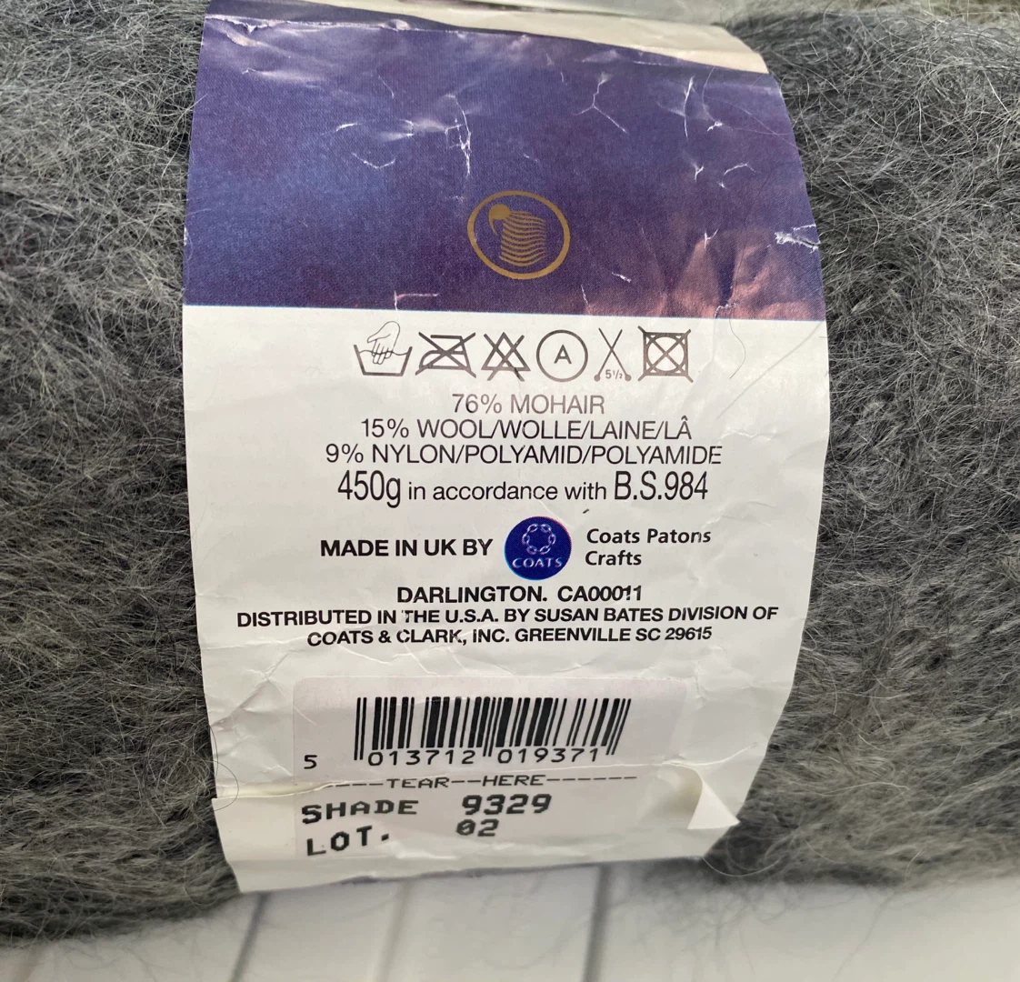 Huge 450 g Patons Knit 'n Save Luxury Mohair Yarn - photo 3