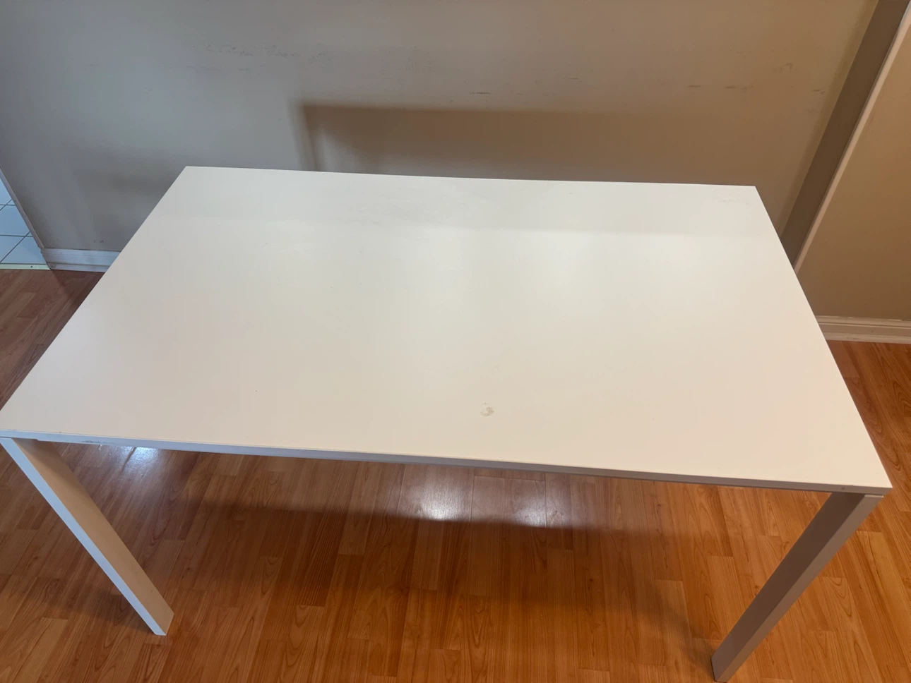 White Rectangular Dining Table