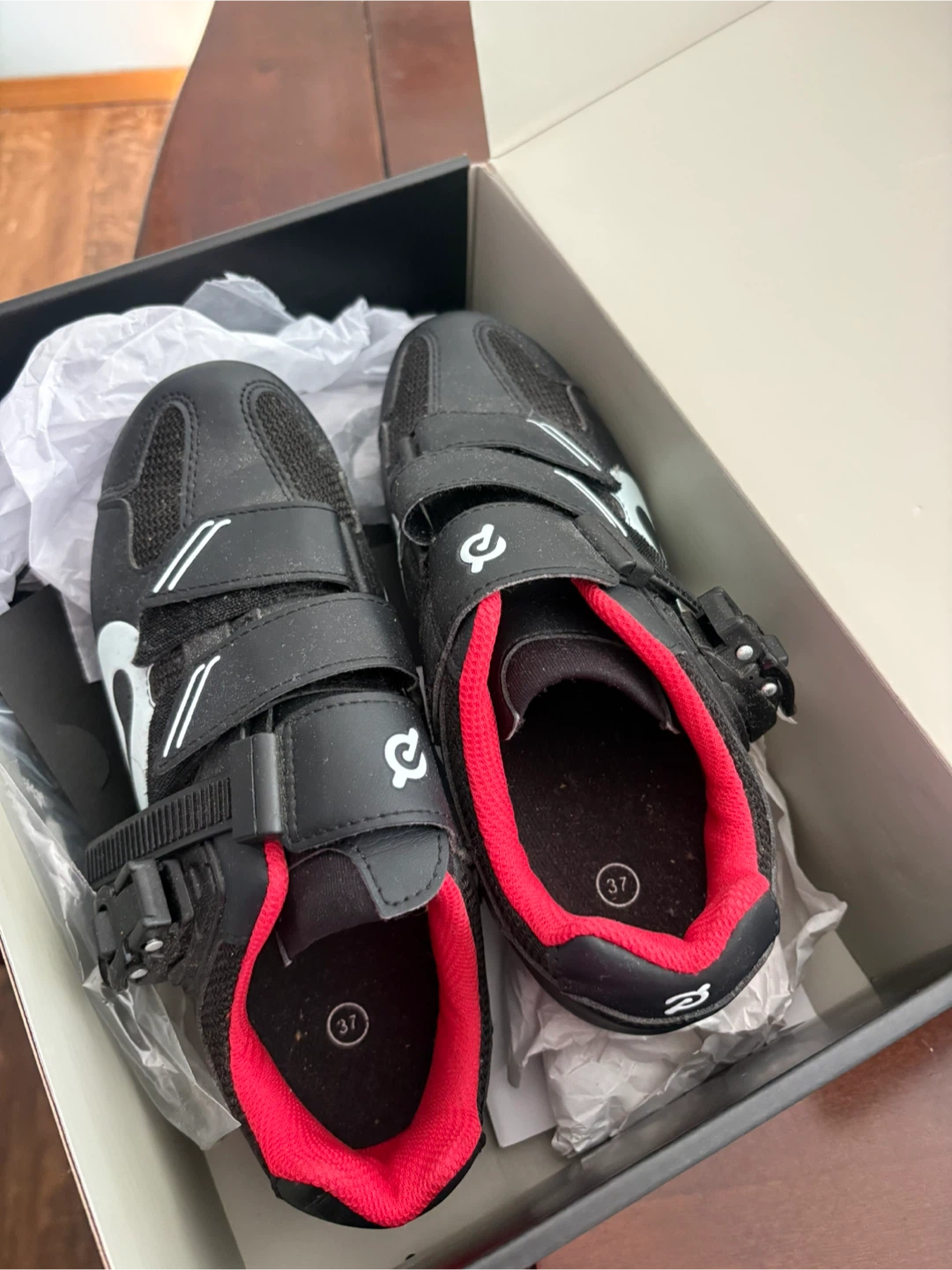 Peloton Cycling Shoes Black Size 37
