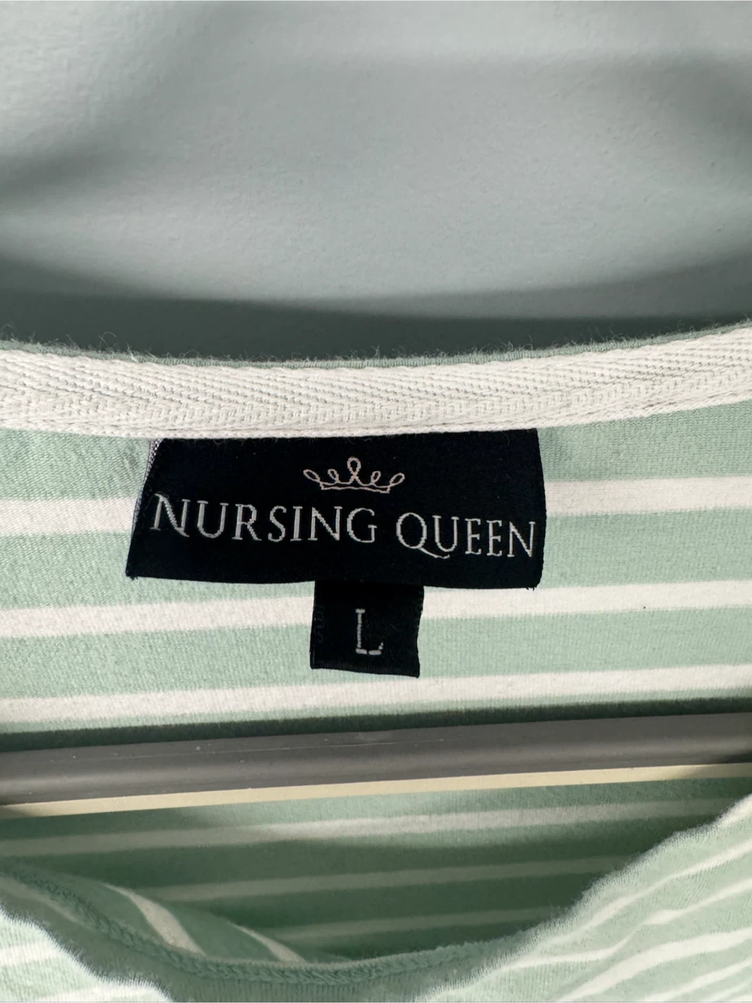 Nursing Queen Striped Nursing Top, Size Large - photo 2