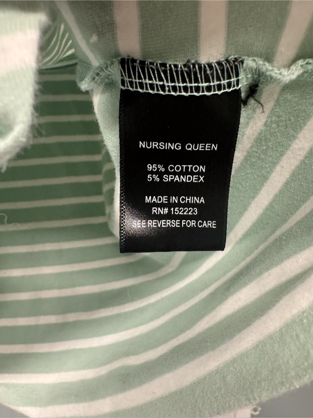 Nursing Queen Striped Nursing Top, Size Large - photo 4