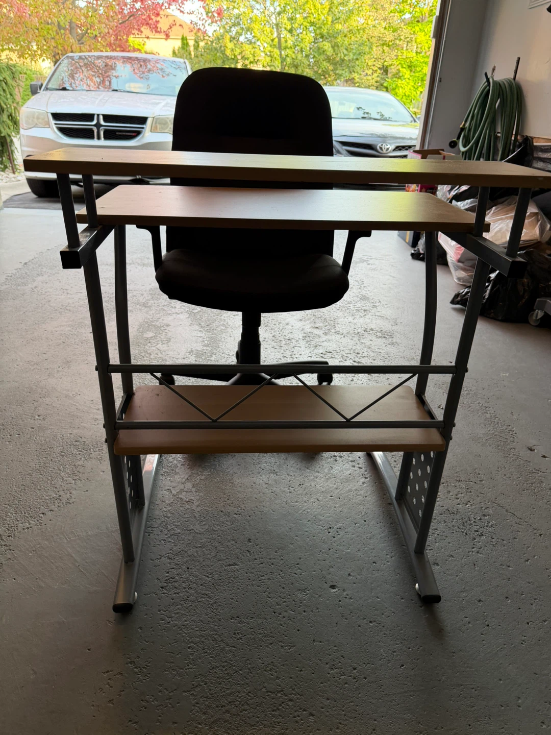 Compact Multi-Tier Computer Desk