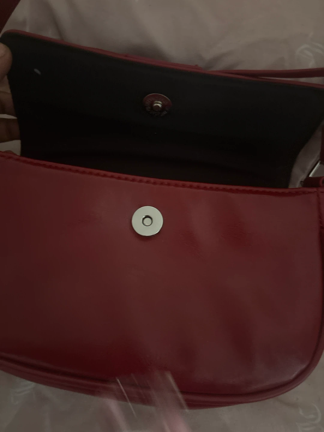 Red Crossbody Bag with Bow Detail - photo 2
