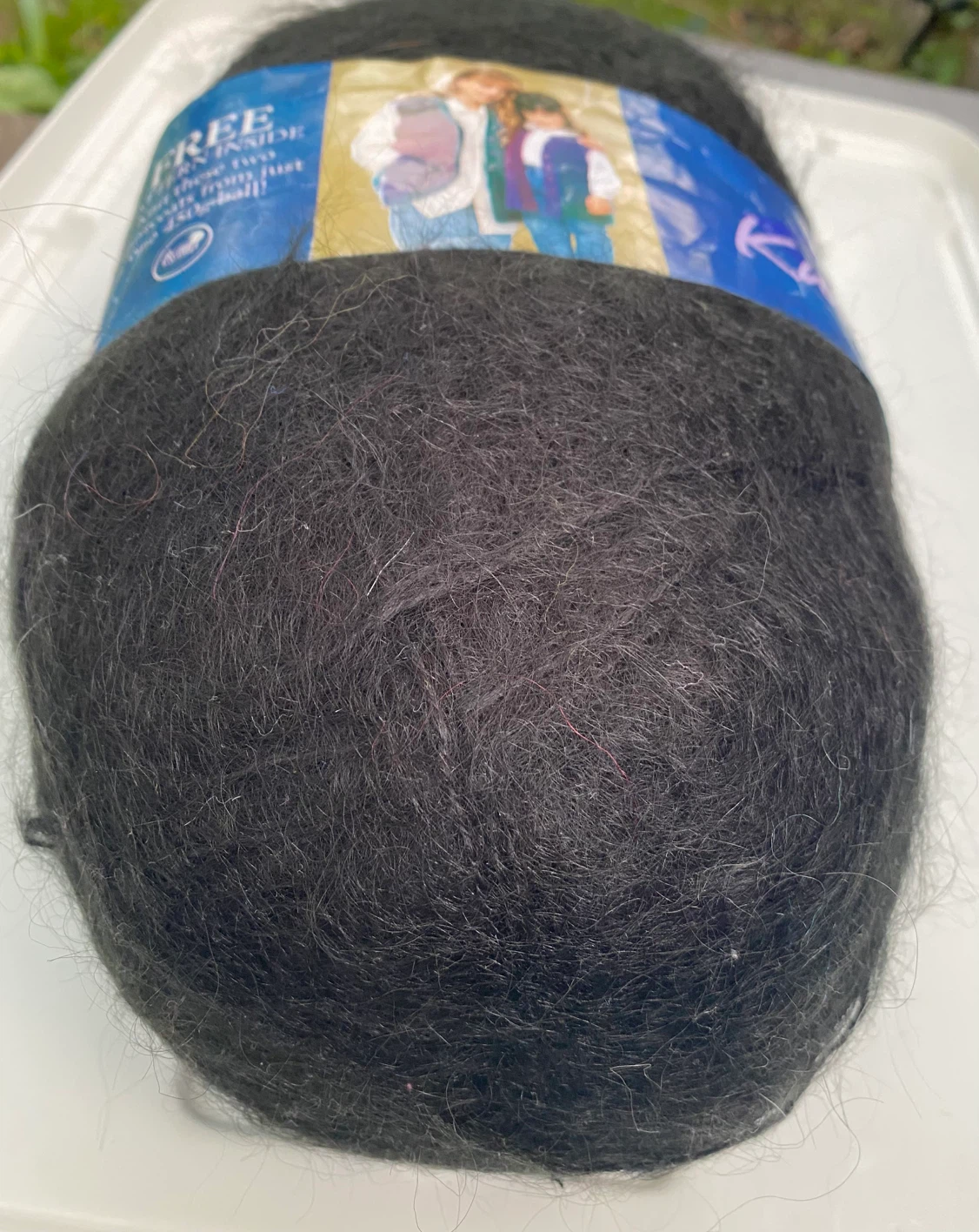 Huge 450g Patons Knit 'n Save Luxury Mohair Yarn Black - photo 4