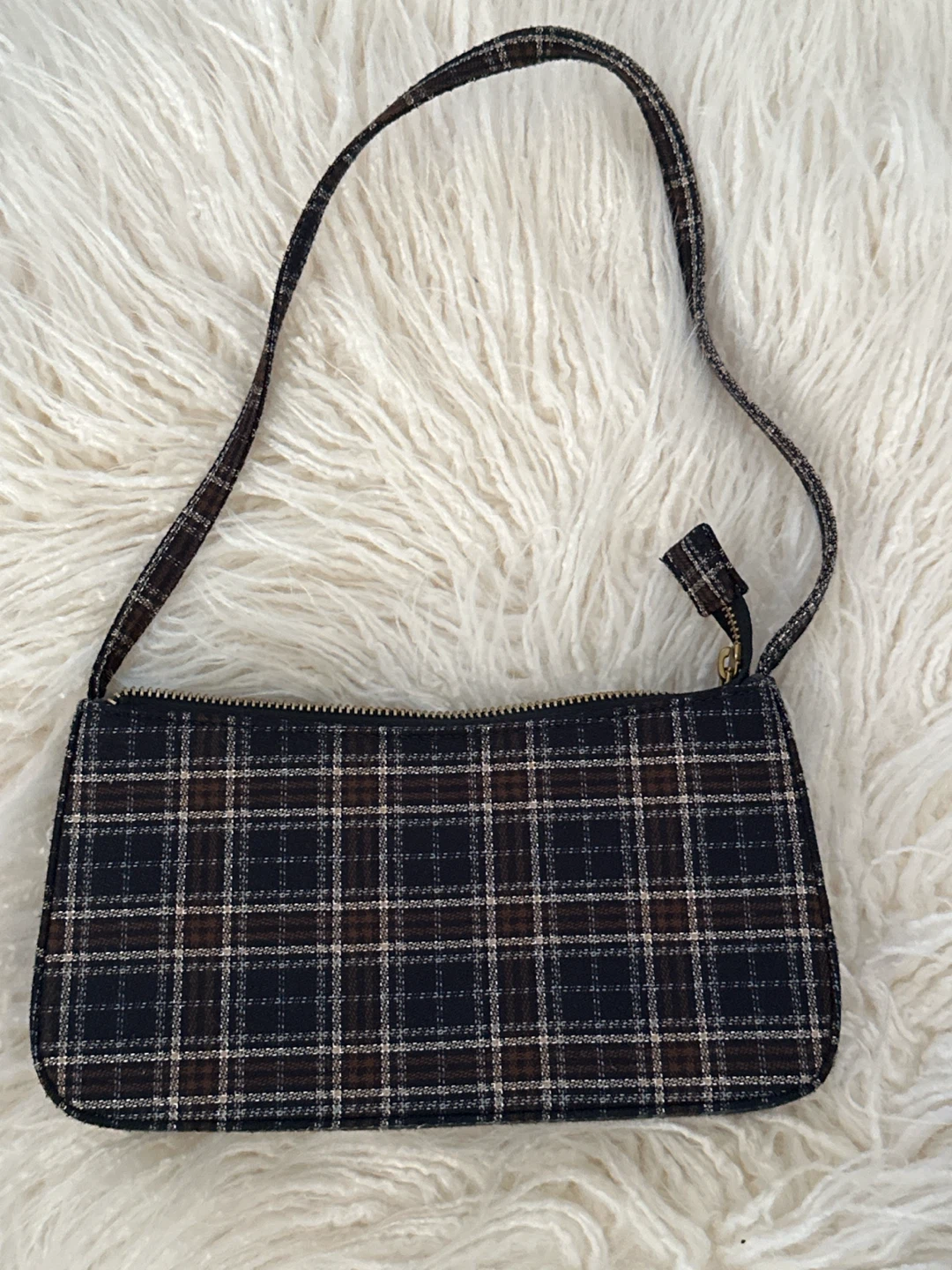 Brandy Melville Plaid Shoulder Bag