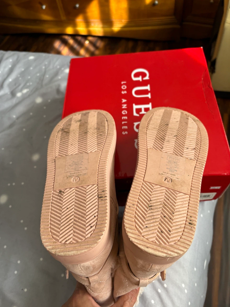 Guess Light Pink Boots Size 7 - photo 5