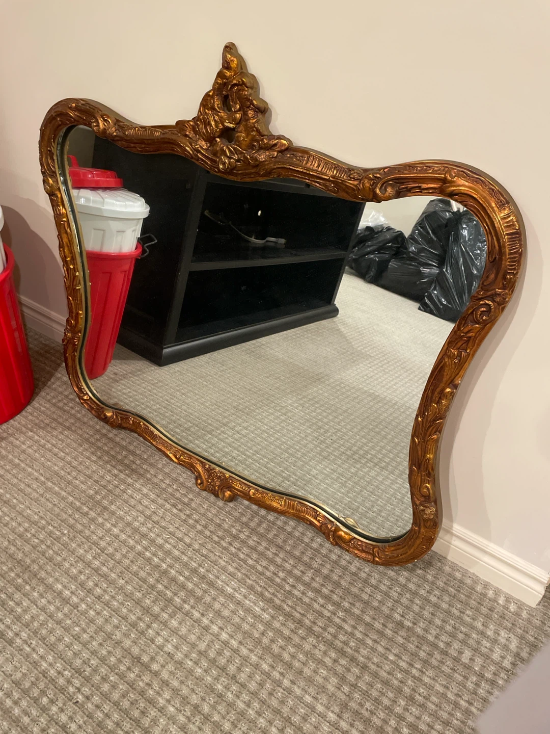 Ornate Gold Framed Wall Mirror