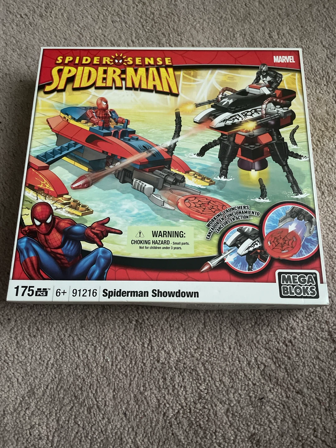 New Sealed Vintage 2009 Mega Bloks SpiderMan Showdown 91216