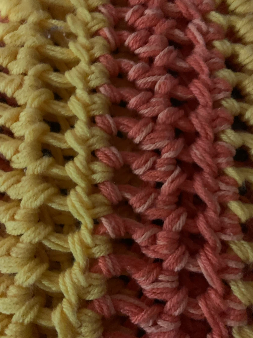 Handmade Crocheted Orange and Yellow Hat - photo 2