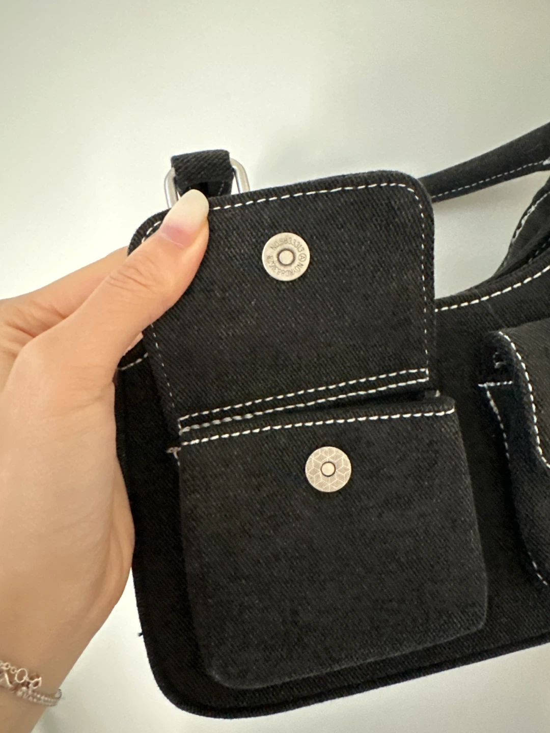 Brandy Melville Black Denim Handbag - photo 3