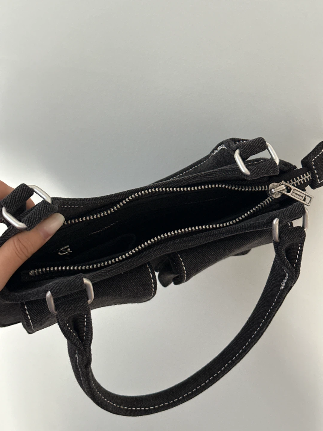 Brandy Melville Black Denim Handbag - photo 4