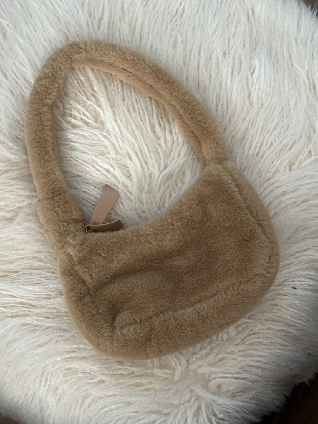 Tan Faux Fur Shoulder Bag - photo 2
