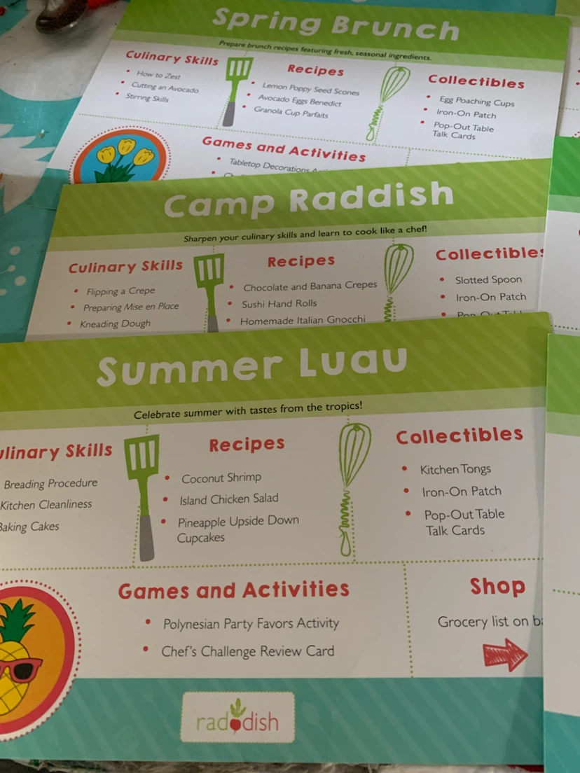 Radish Kids Cooking Camp Activity Set - photo 5