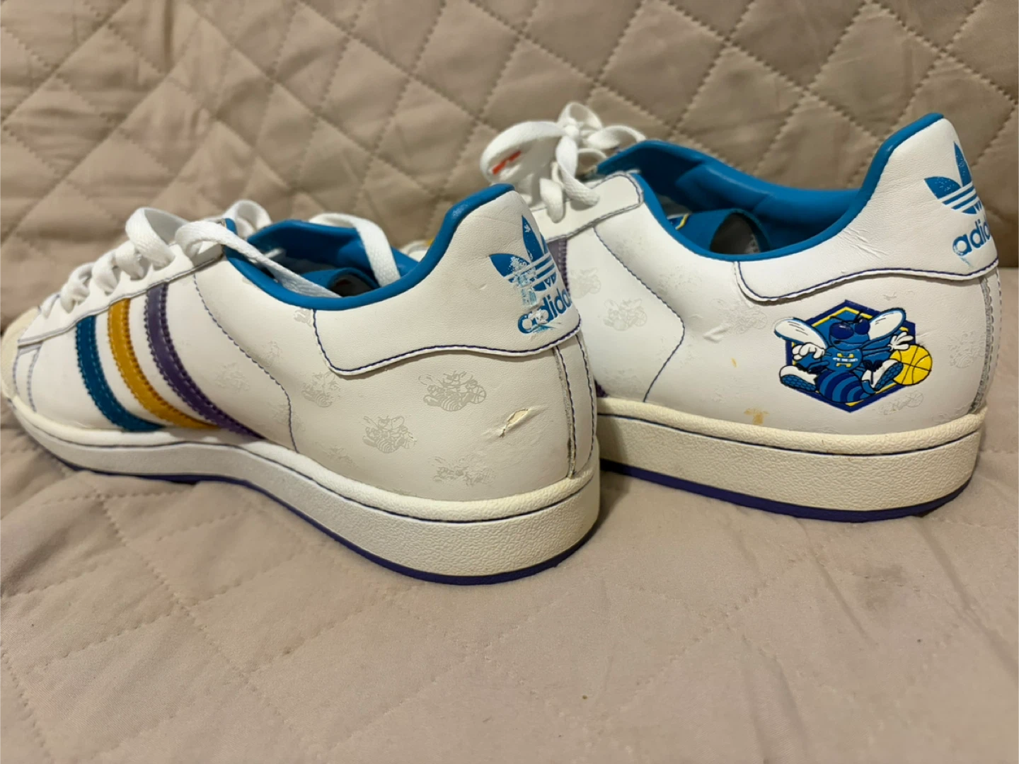 NBA Adidas Superstar New Orleans Hornets Mens 12 2006 - photo 4