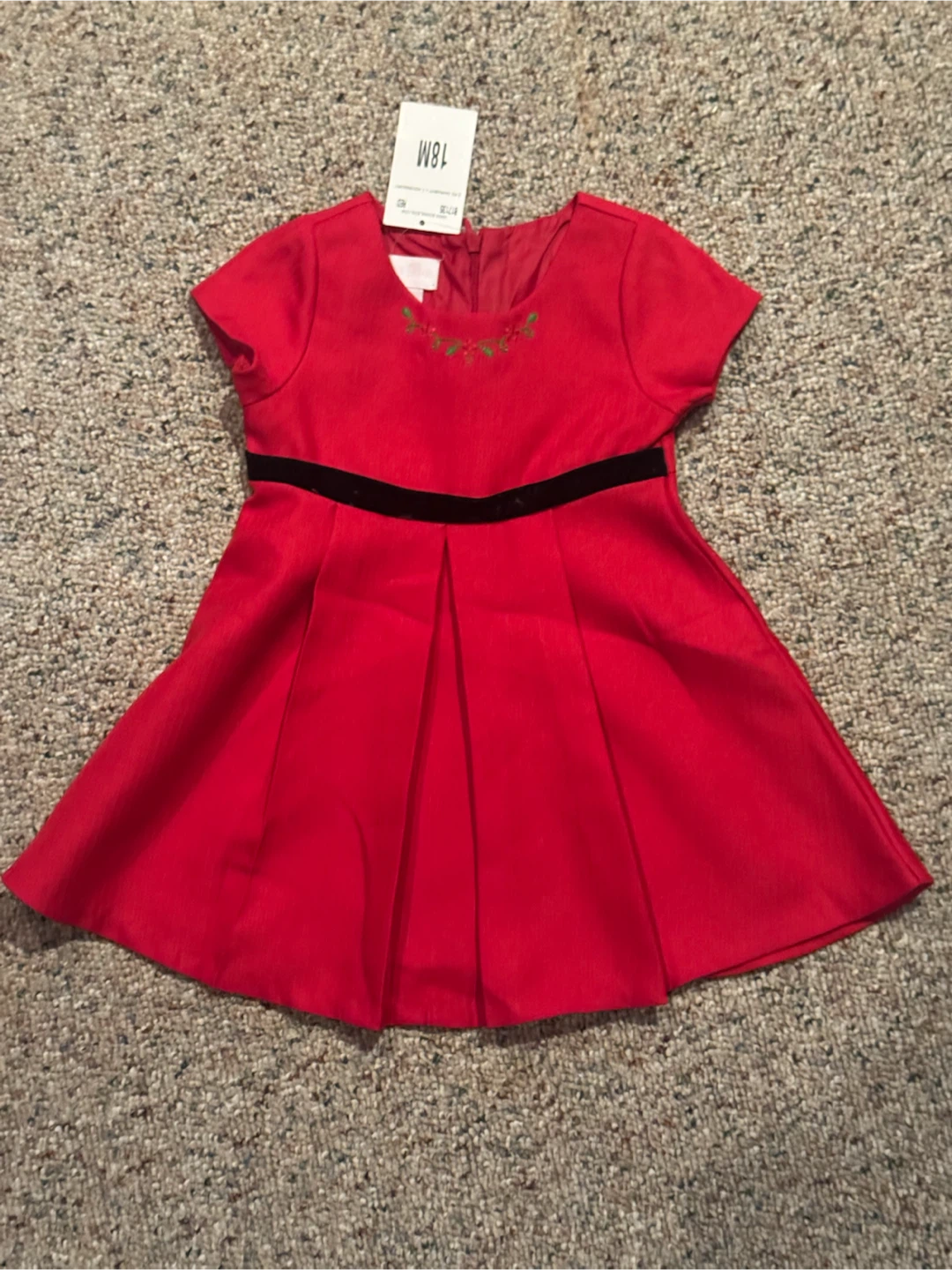 Bonnie Baby Red Dress 18M