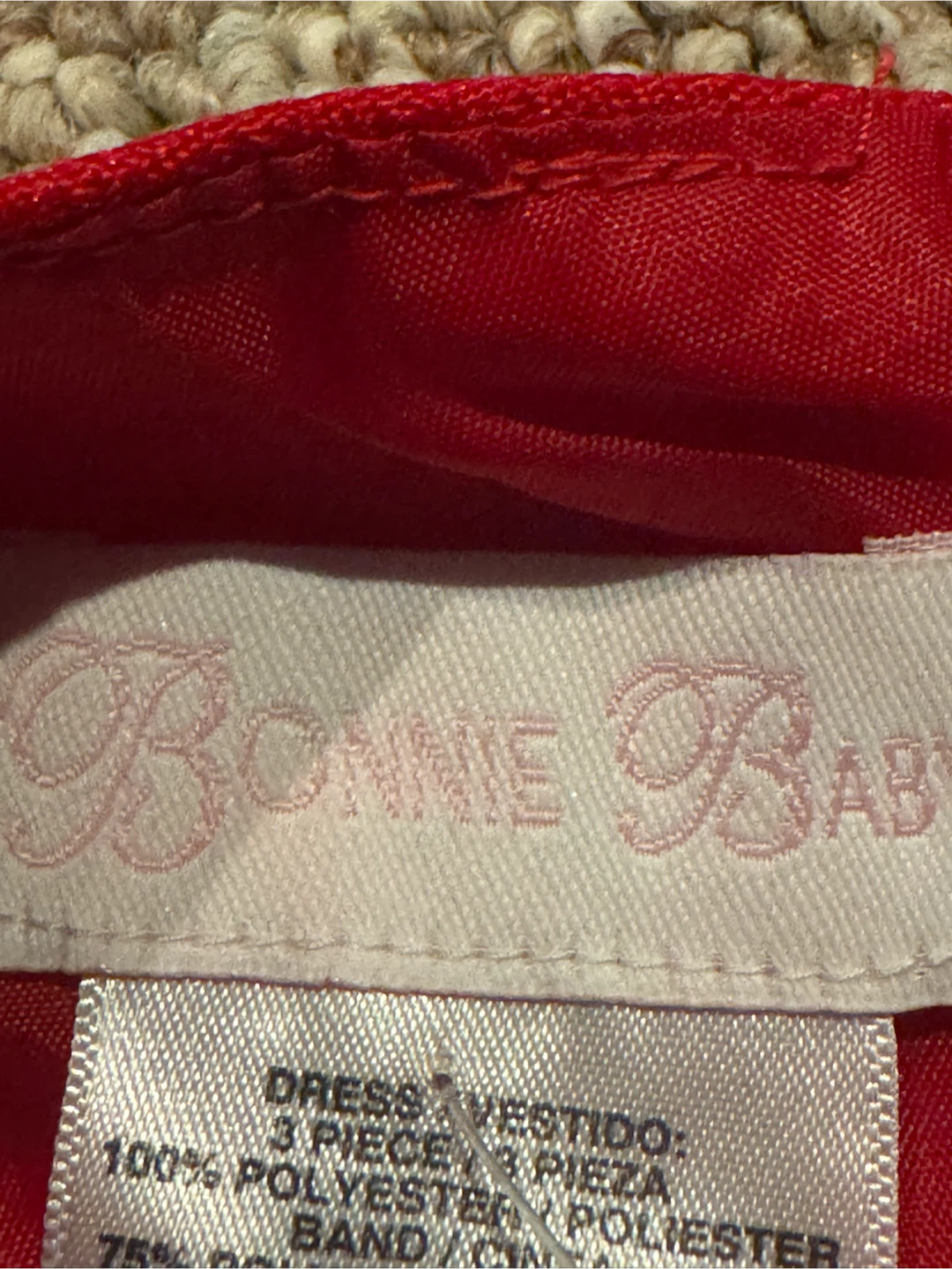 Bonnie Baby Red Dress 18M - photo 3
