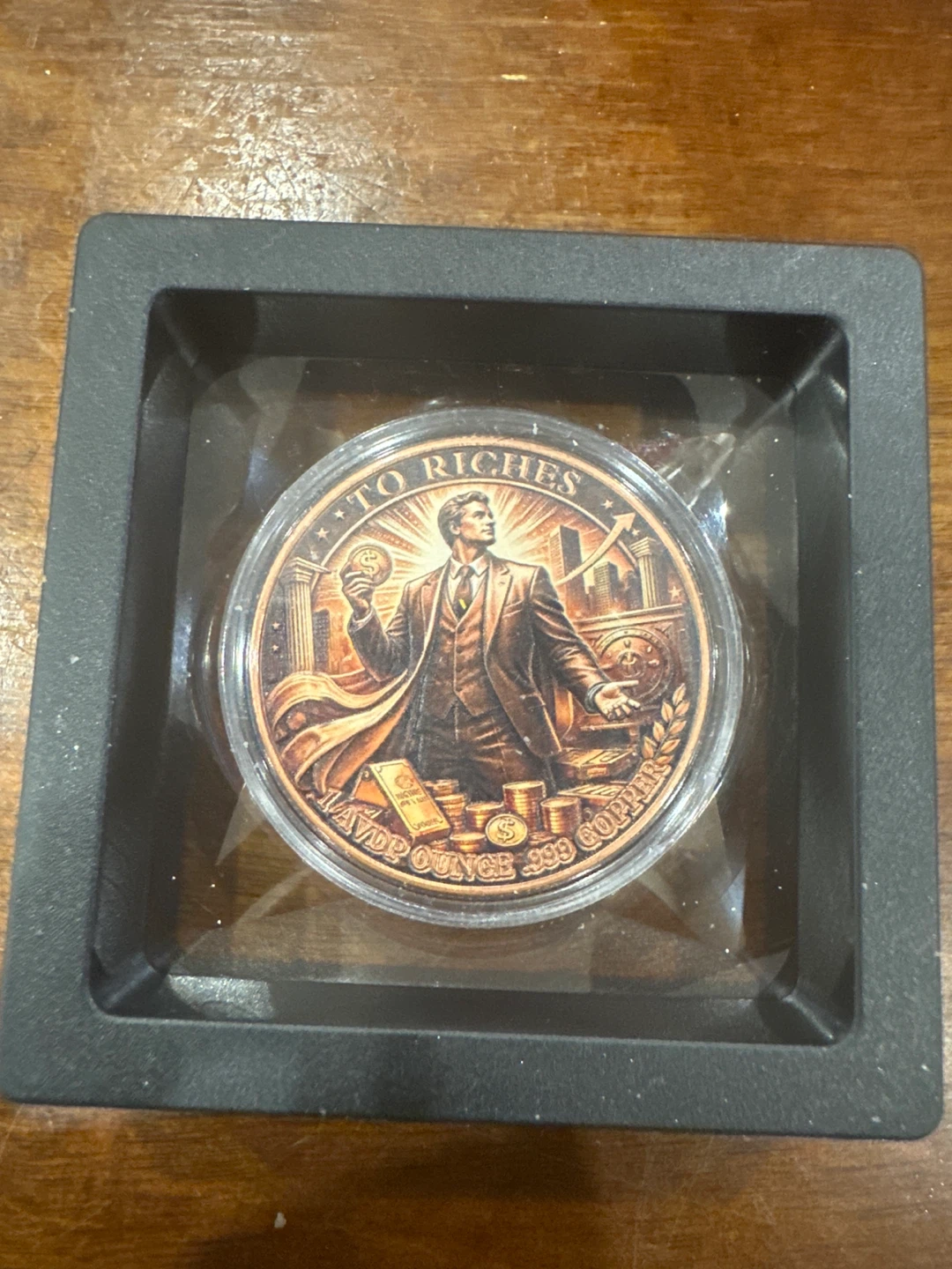 From Rags To Riches 1 oz .999 Copper Round - photo 2