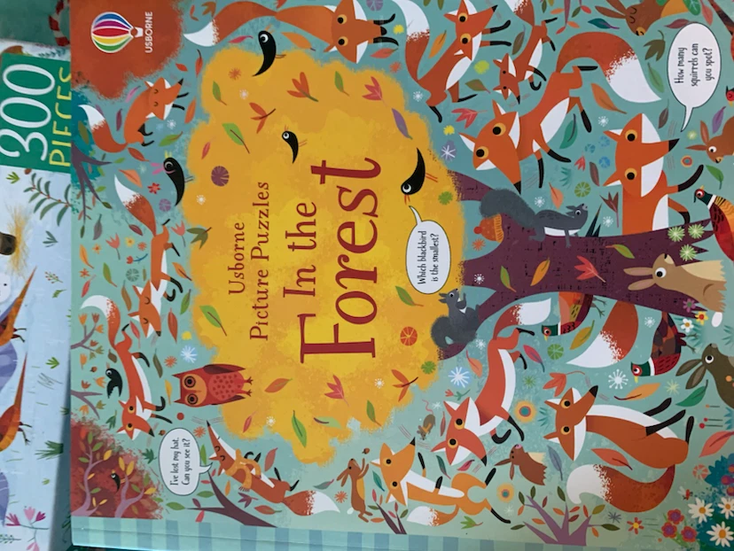 Usborne In the Forest Book and 300-Piece Jigsaw Puzzle