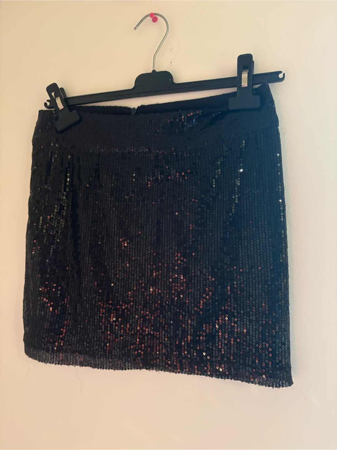 Black Sequin Mini Skirt - Small - photo 4