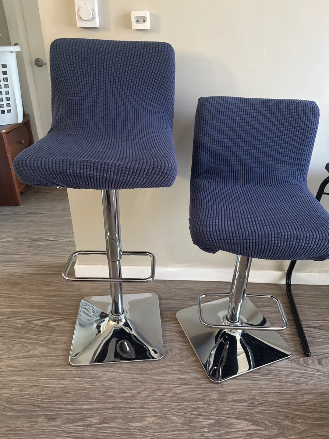 Set of Two Adjustable Bar Stools
